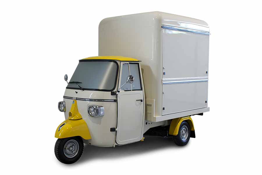 Piaggio Ape Food Trucks for Sale | Conversion of Piaggio Ape Car