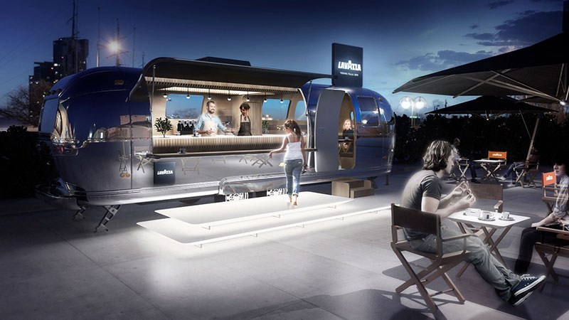 lavazza food truck airstream project
