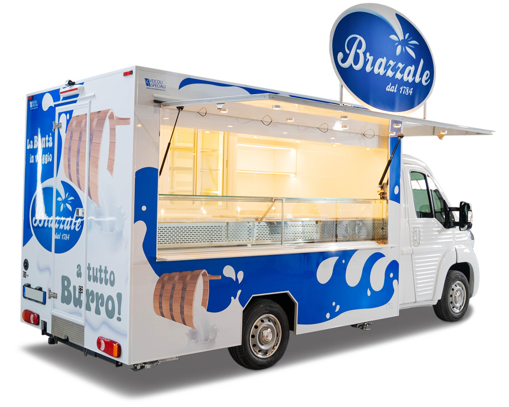 Dairy Food Truck Brazzale  Promotional Tour of a Dairy Company