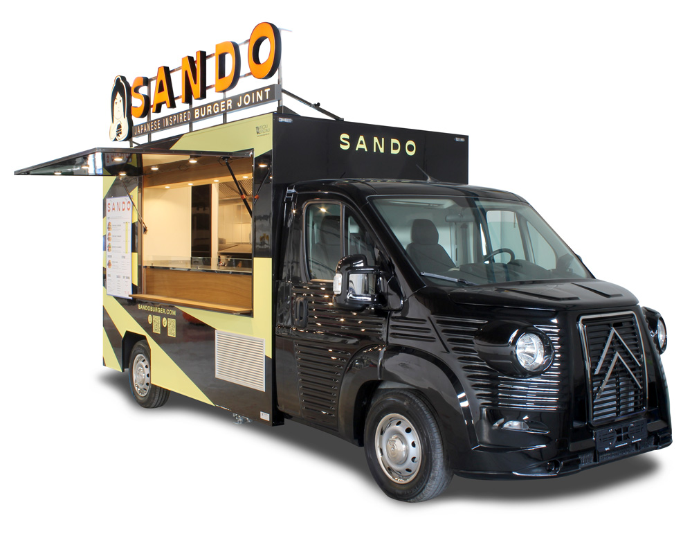 burger truck sando hamburgeria con shop a Berna, Ginevra e Zurigo